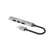 HUB USB,MANHATTAN,168427, V2.0 3 PTOS Y V3.0 1 PTO, ALUMINIO GRIS ESPACIAL HUB USB,MANHATTAN,168427, V2.0 3 PTOS Y V3.0 1 PTO, ALUMINIO GRIS ESPACIAL